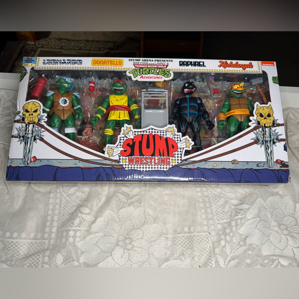 Neca Teenage Mutant Ninja Turtles TMNT Stump Wrestling 4 Pack